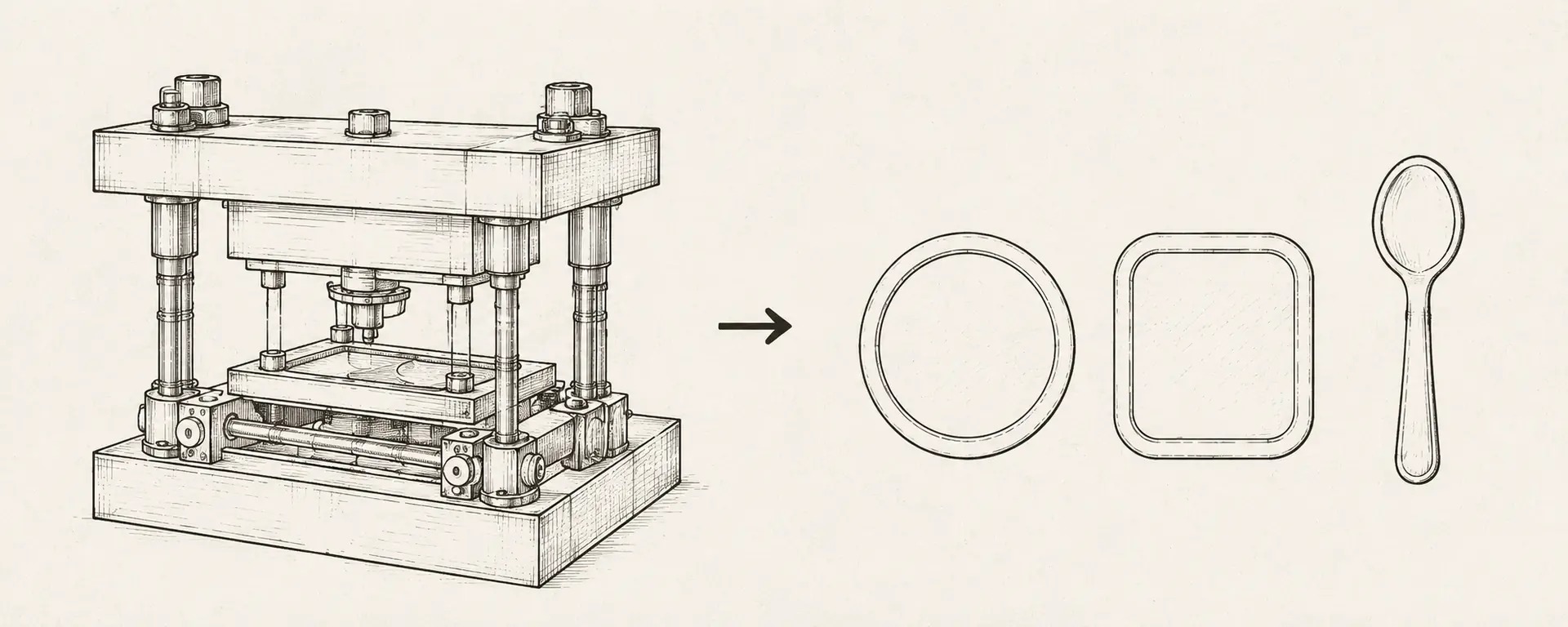 Fibre sheet blanking and cutting process