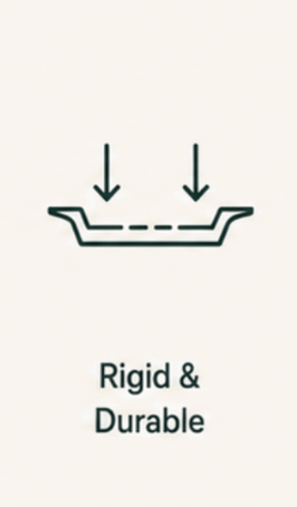 Rigid and durable product feature