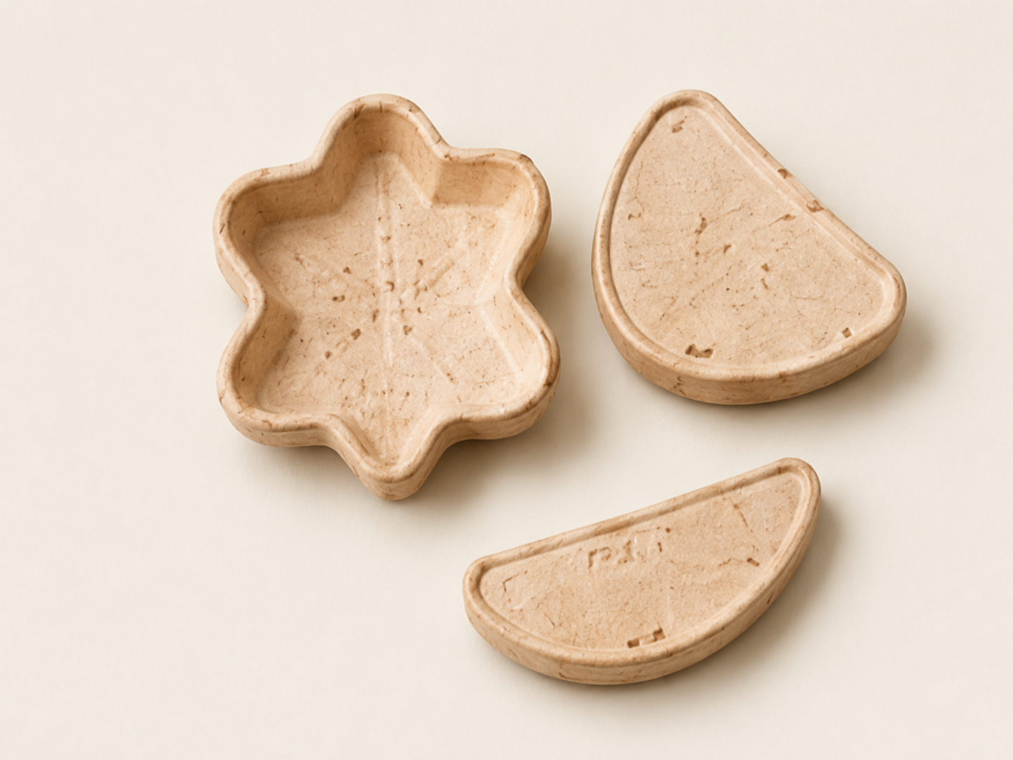 Custom-shaped dry-pressed fibre products