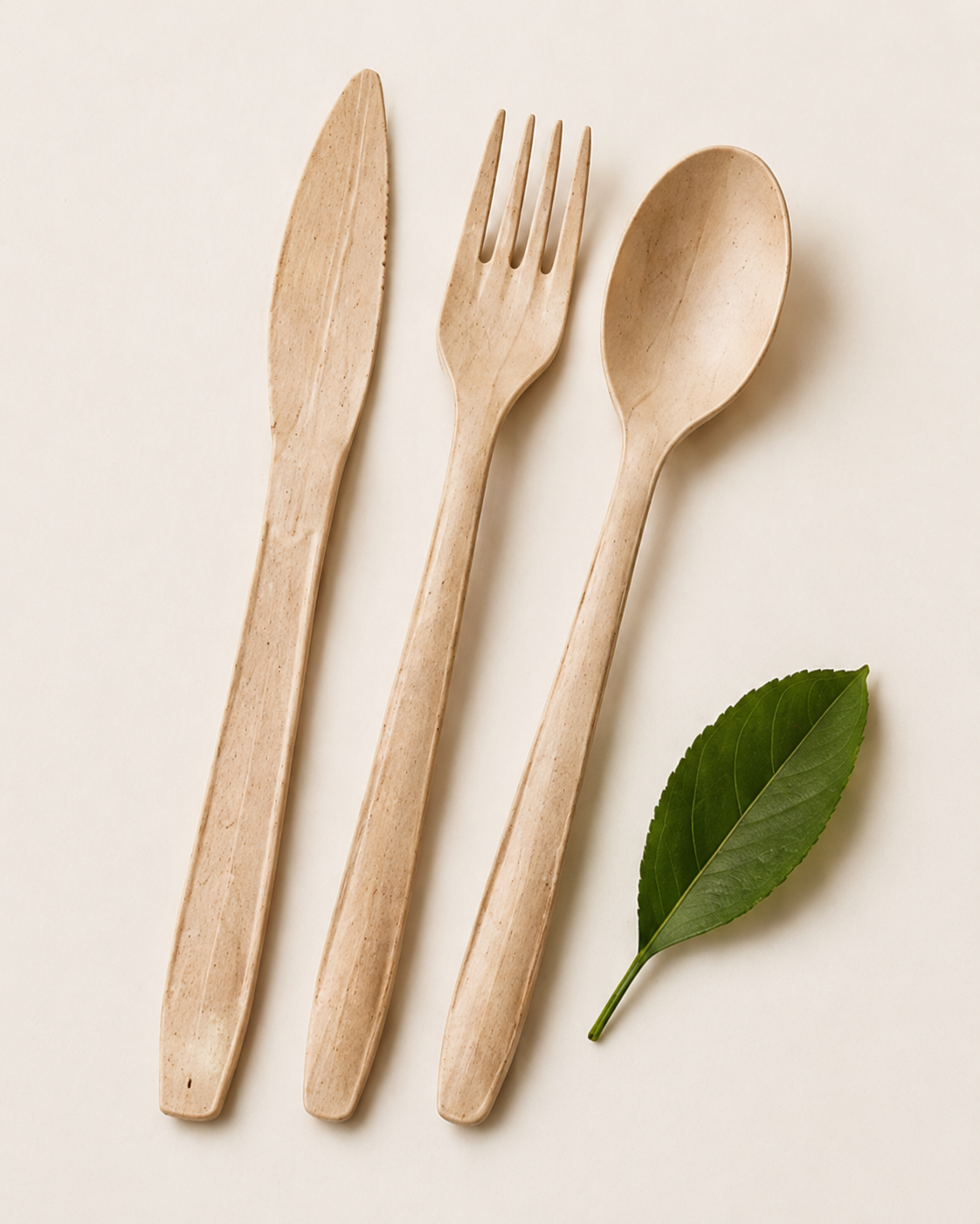 Plant fibre cutlery range