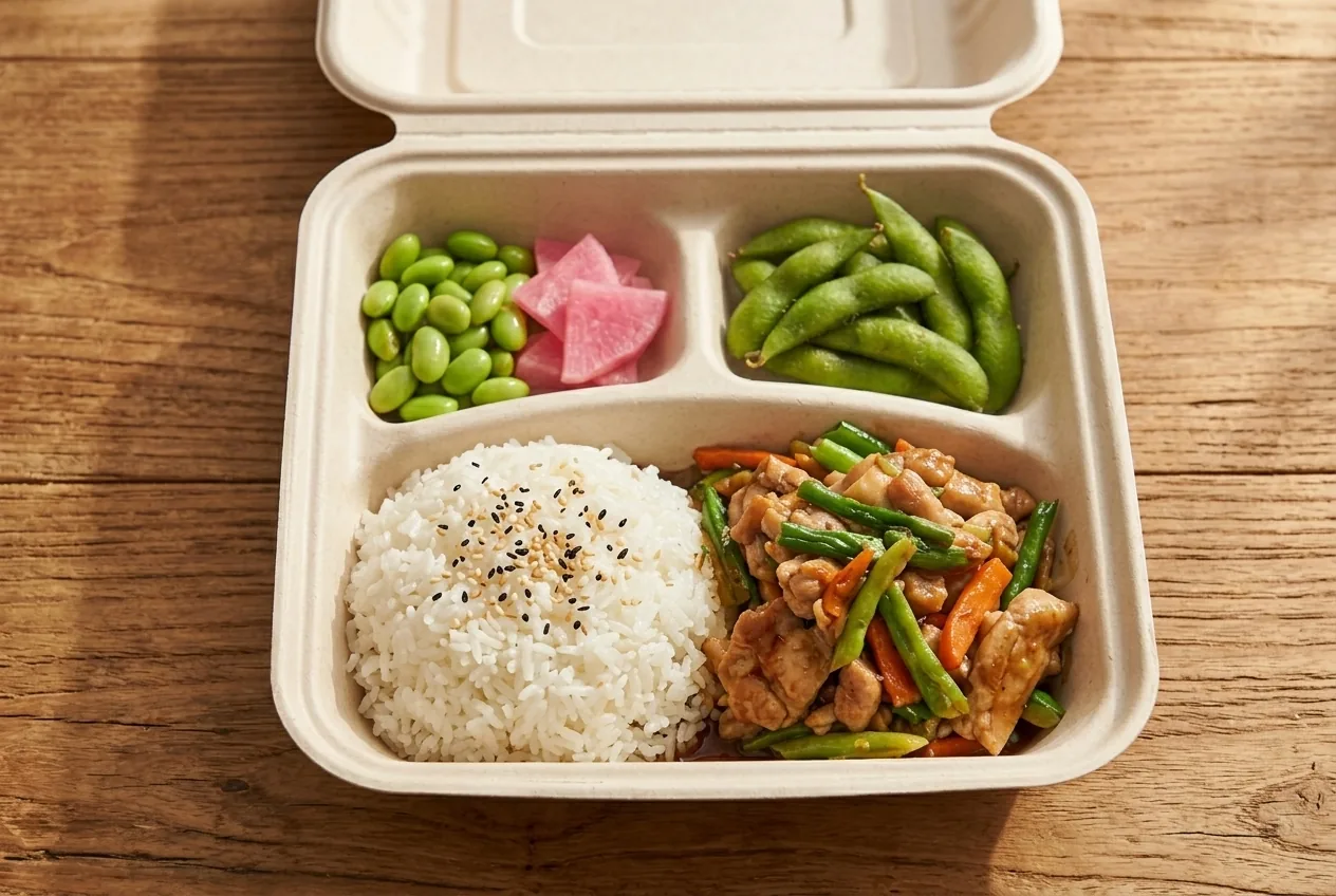 Multi-Compartment Bento & Rice Meals
